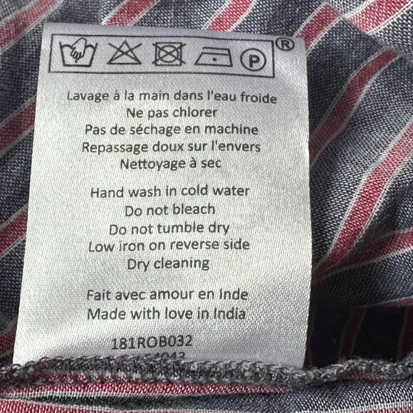 Sézane Lexia Dress in striped écru, red, and blue ~ size FR40, NWT! - Picture 8 of 8